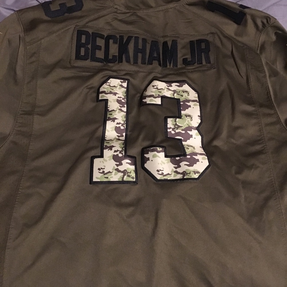 Odell Beckham jr NY Giants army jersey